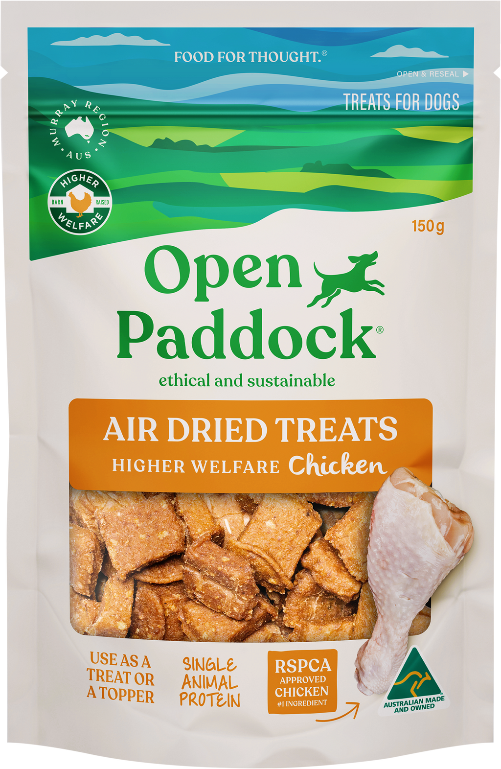 Higher Welfare Chicken Jerky Strip Dog Treats | OPEN PADDOCK™