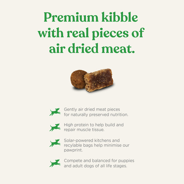 Higher Welfare Chicken Kibble + Air Dried Meat for Dogs