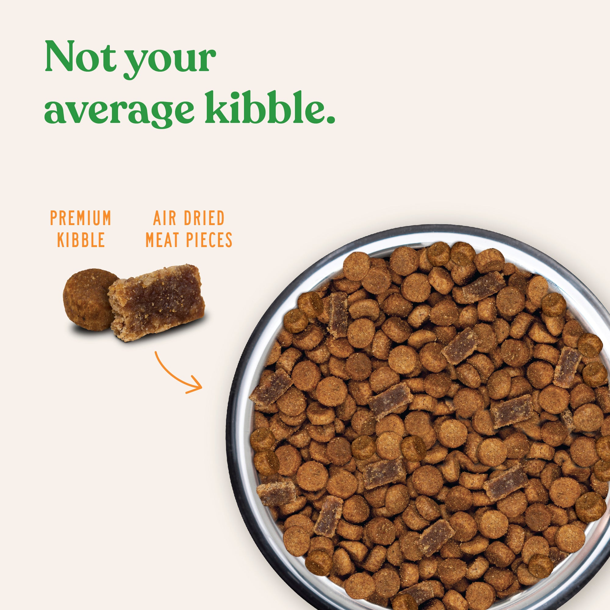 Higher Welfare Chicken Kibble + Air Dried Meat for Dogs