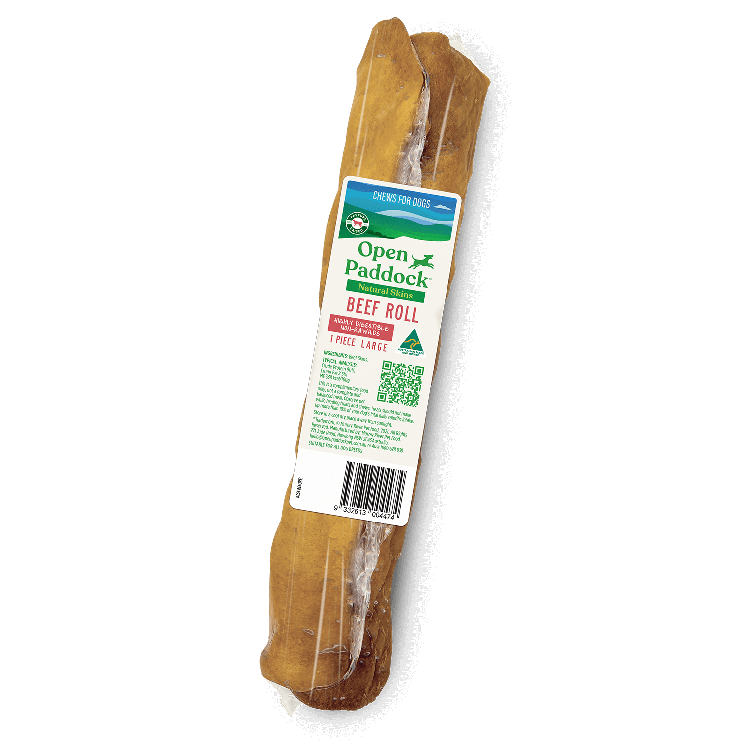 Natural Skins Large Beef Roll for Dogs 1pc