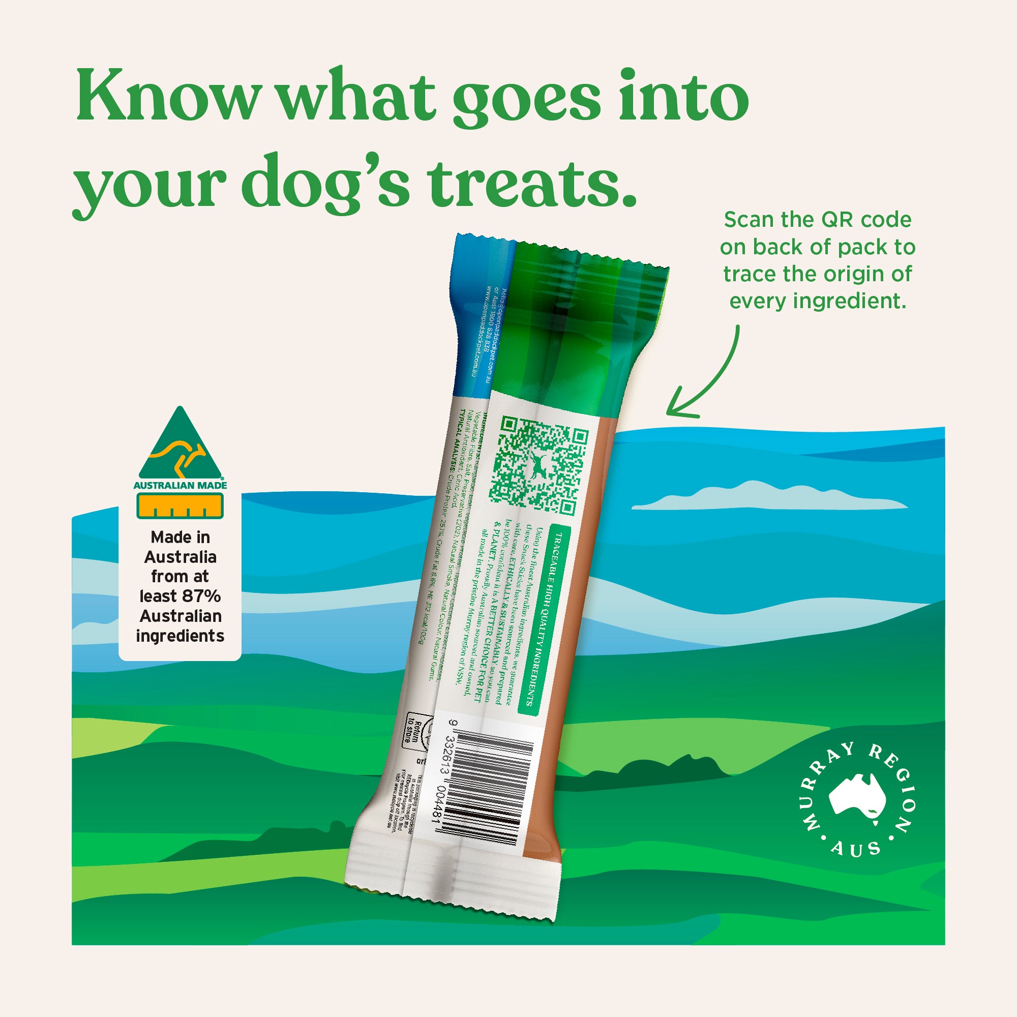 Wild Kangaroo Air-Dried Snack Sticks for Dogs